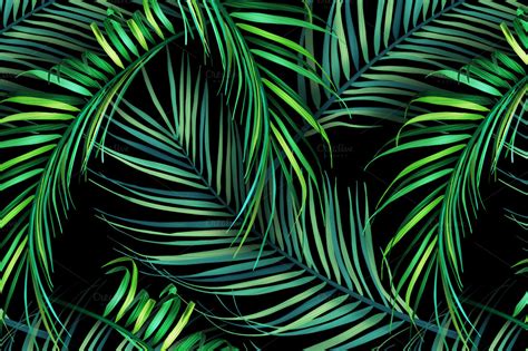 Tropical Palm Leaf Wallpaper - WallpaperSafari