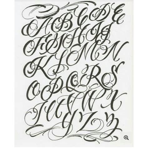 Tattoo Fonts Alphabet Cursive - Best Design Idea