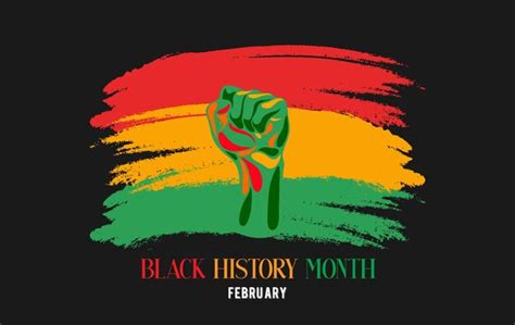 Premium Vector | Black history month background, banner design celebrated annually in february ...