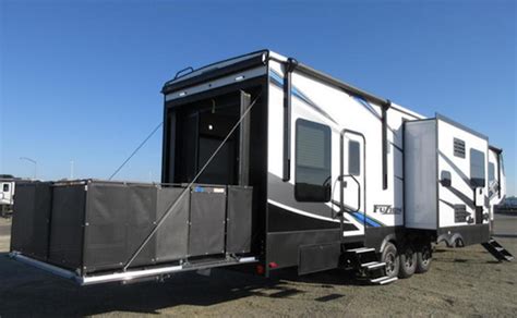 Fuzion 430 Toy Hauler | Double the Adventure. Lakeshore RV Blog