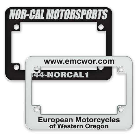 Motorcycle License Plate Frames - Powersports Dealer Supply