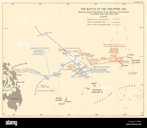 Battle of the Philippine Sea 18-21 June 1944. World War 2 Pacific 1961 ...