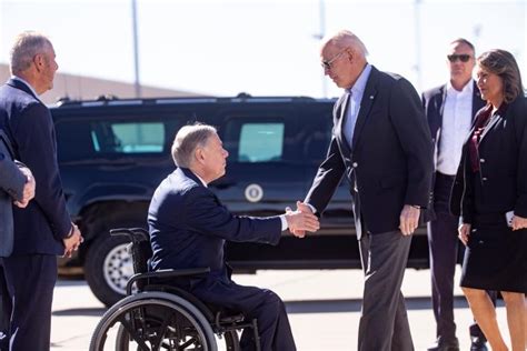 Greg Abbott offers handshake, direct letter on border policies to Joe Biden during El Paso visit