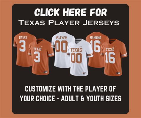 Custom Texas Longhorns Jerseys in Adult & Youth Sizes The Heisman Winners