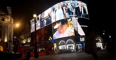 Illuminated Billboard In The City · Free Stock Video