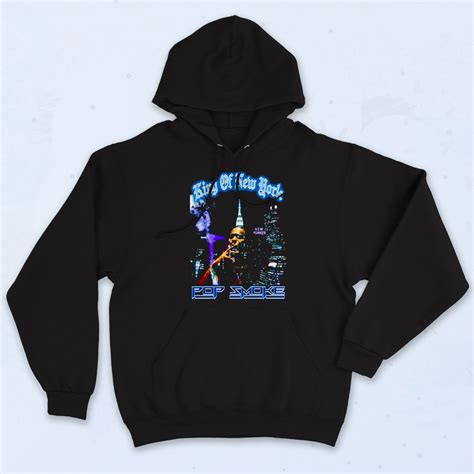 Pop Smoke King Of New York 90s Style Hoodie - 90sclothes.com