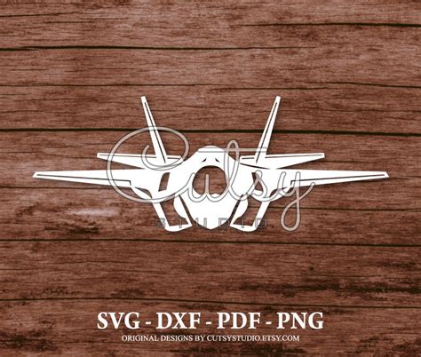 SVG F-35 Jet Fighter Front View Silhouette Cut Files Designs | Etsy UK