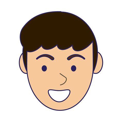 Man smiling face cartoon 2702955 Vector Art at Vecteezy