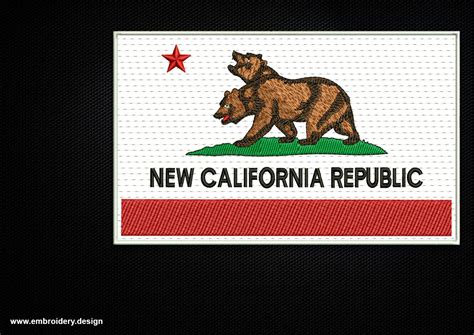 Fallout New California Republic Flag by Embrosoft - Embroidery Design