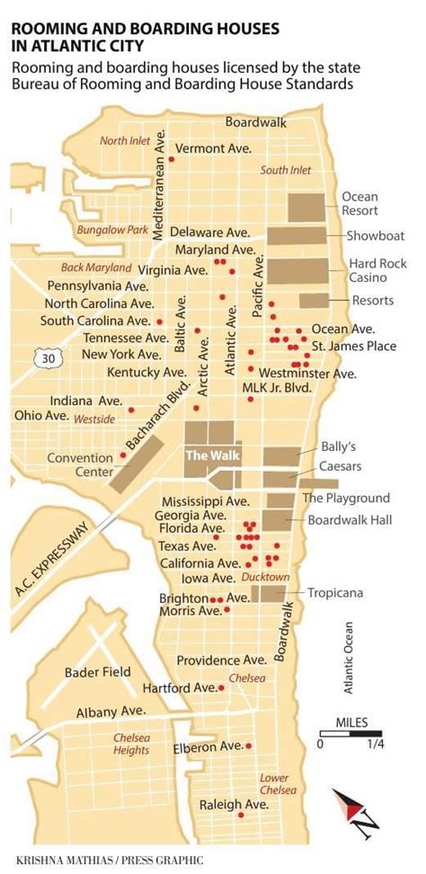 Map Of Atlantic City Boardwalk - Railway Map