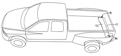 Ford truck outline drawings