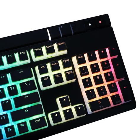 pudding pbt Doubleshot keycap Backlight Keycaps milk black For Corsair STRAFE K65 K70 Logitech ...