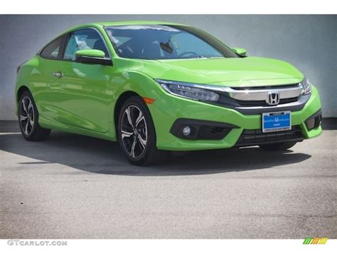 2016 Energy Green Pearl Honda Civic Touring Coupe #112208483 Photo #2 ...