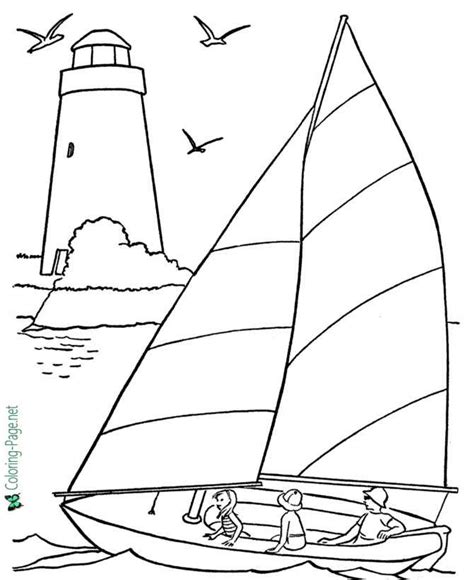 Boat Coloring Pages