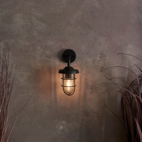 Barker Industrial Outdoor Wall Light | Dunelm