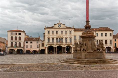 Este, Italy August 25, 2018: the Castle in Este is a Medieval Medieval Town in the Veneto Region ...