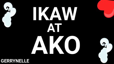 IKAW AT AKO KARAOKE VERSION - YouTube