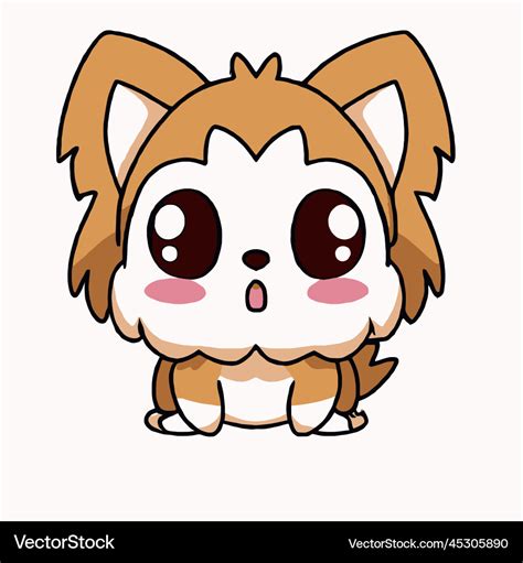 Cute Dog Dog Kawaii Chibi Drawing Style Dog Vector Image | atelier-yuwa.ciao.jp