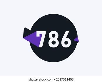 Number 786 Logo Icon Design Vector Stock Vector (Royalty Free) 2017511408 | Shutterstock