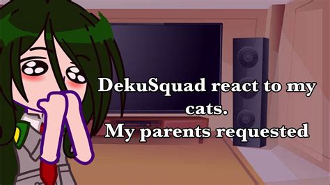 Deku-squad react to my cats || Requested by my parents || MHA - YouTube