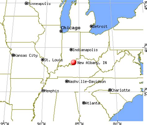 New Albany Indiana Map - Carolina Map