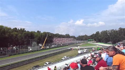 The view from Grandstand 6b on Prima Variante at Monza, 2014 Italian Formula 1 Grand Prix - YouTube