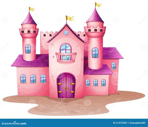 A Pink Colored Castle Royalty Free Stock Images - Image: 31479389