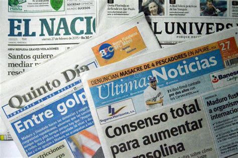 Venezuelan newspapers editorial stock image. Image of country - 50802694