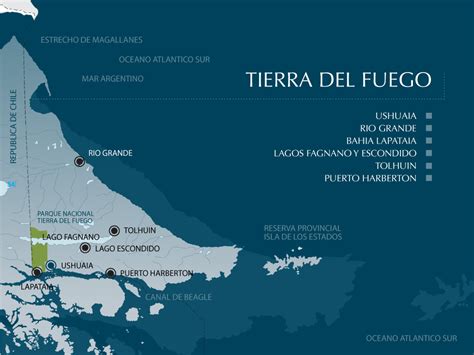 Tierra del Fuego map