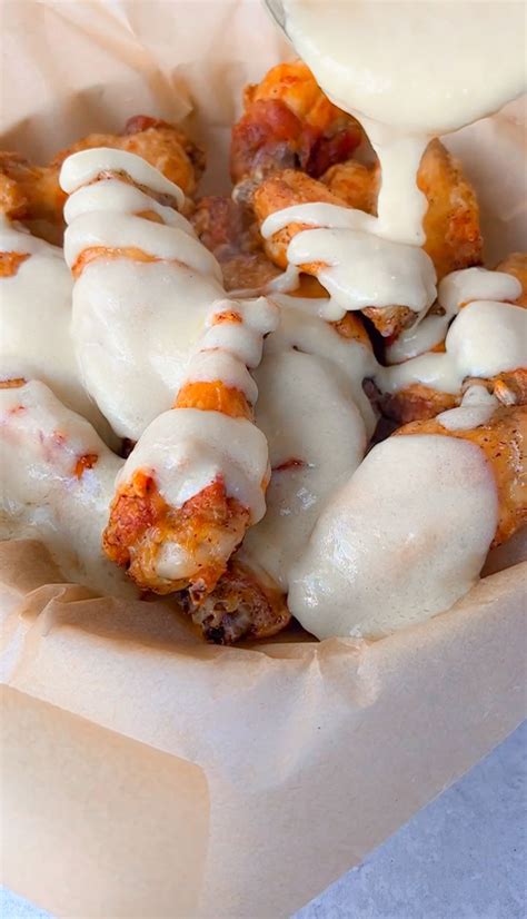 Creamy Alfredo Sauce Chicken Wings Recipe - The Modern Nonna