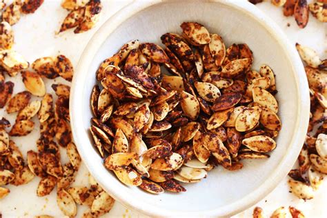 Sweet + Spicy Roasted Pumpkin Seeds - The Toasted Pine Nut