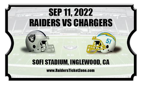 Las Vegas Raiders vs Los Angeles Chargers Football Tickets | 09/11/22