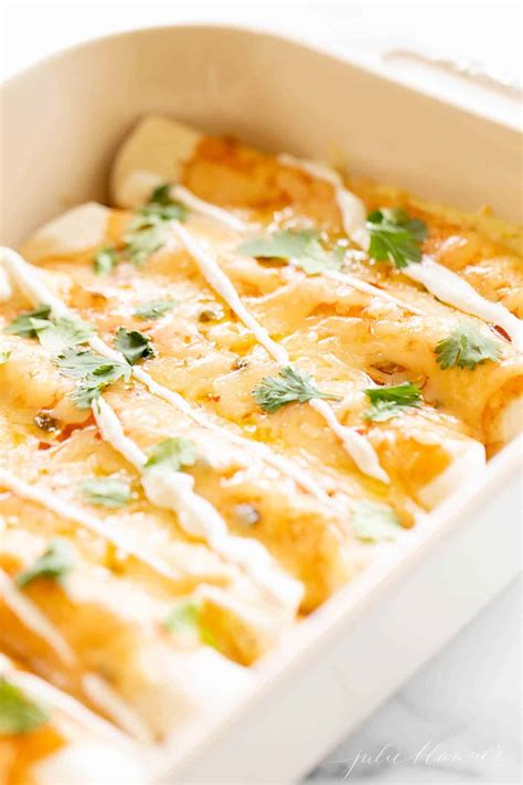 Three Ingredient Cheese Enchiladas | Julie Blanner