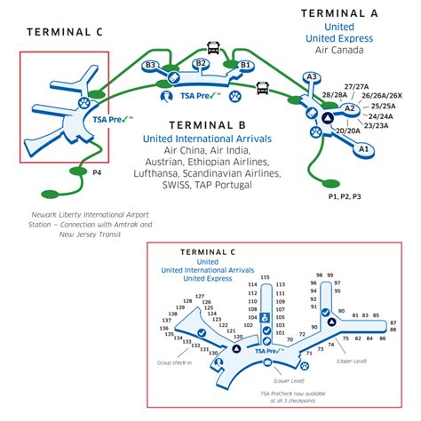 United Airlines Newark Airport Terminal Map | Images and Photos finder