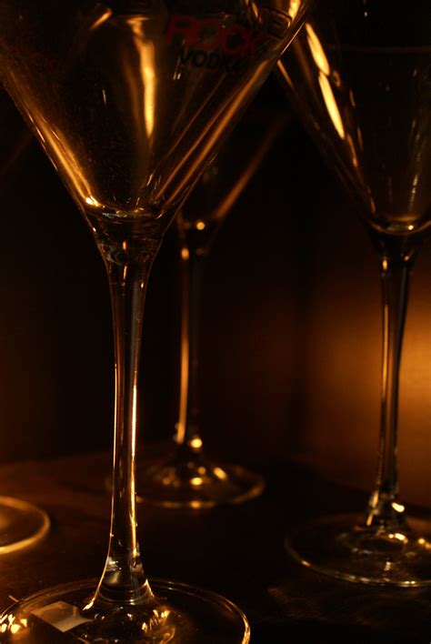 Wine Glasses In The Dark Free Stock Photo - Public Domain Pictures