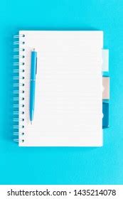 Open Ruled Spiral Notebook Dividers Office Stock Photo 1435214078 ...