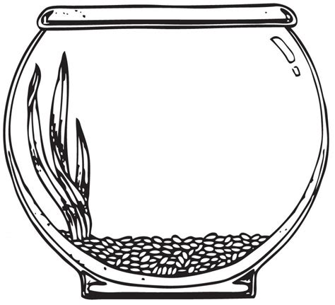 Free Fish Tank Clipart Black And White, Download Free Fish Tank Clipart Black And White png ...