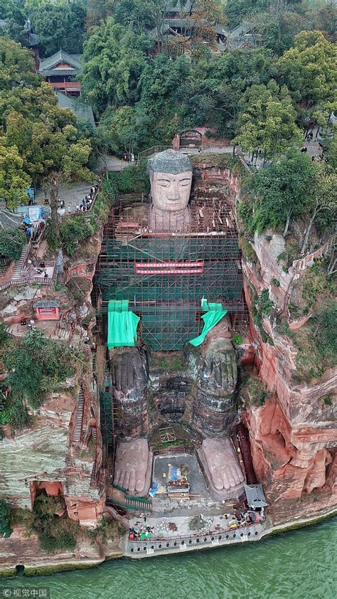 Face-lift for Leshan Giant Buddha nears completion - CGTN