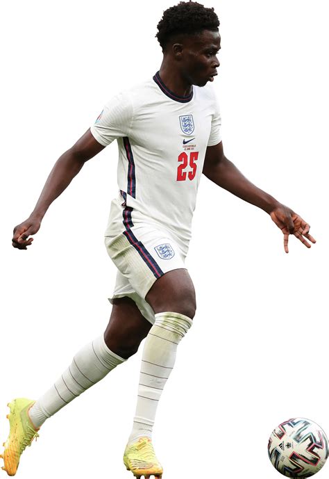 Bukayo Saka England football render - FootyRenders