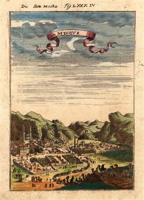 The Garden Of Forking Paths — A map of Arabia and city views of Mecca ...