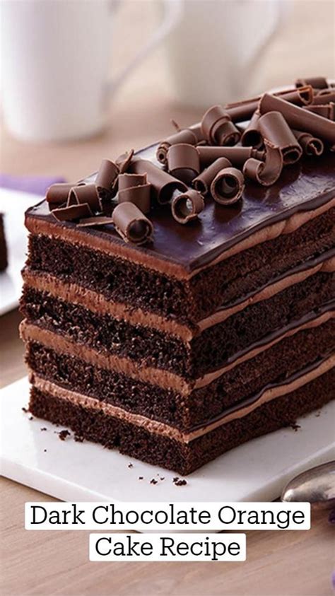 Dark chocolate orange cake recipe – Artofit