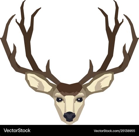 Mule Deer Head Silhouette