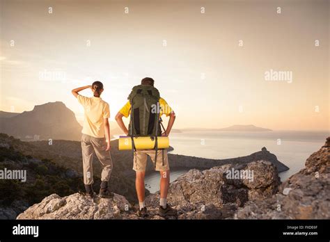 Summer hiking in mountain Stock Photo - Alamy