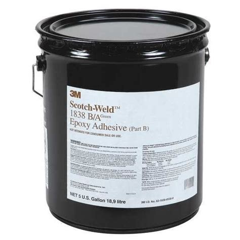 3M Epoxy Adhesive, 1838 Series, 4:5 Mix Ratio, 8 hr Functional Cure 1838 | Zoro