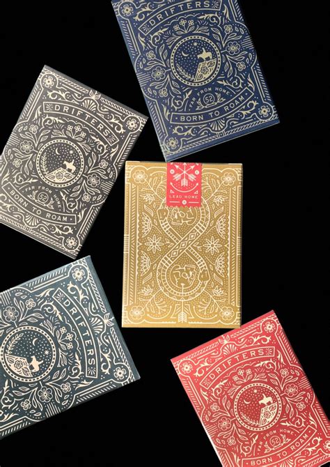 DRIFTERS, AVAILABLE IN BLUE, RED, BLACK, GREEN & GOLD DRIFTERS PLAYING CARDS PLAYING CARDS BY ...