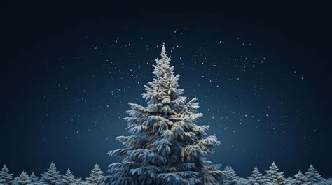 Night tree snow christmas. | Premium Photo - rawpixel