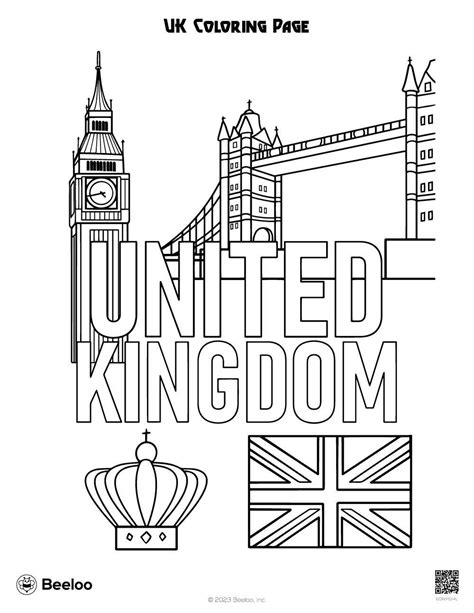 United Kingdom-themed Coloring Pages • Beeloo Printable Crafts and ...