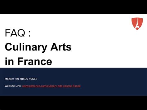 Masters in Culinary Arts in France | Culinary Arts Courses in France | GoFrance