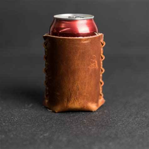 Personalized Leather Can Coozie