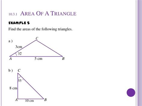 The area of A Triangle